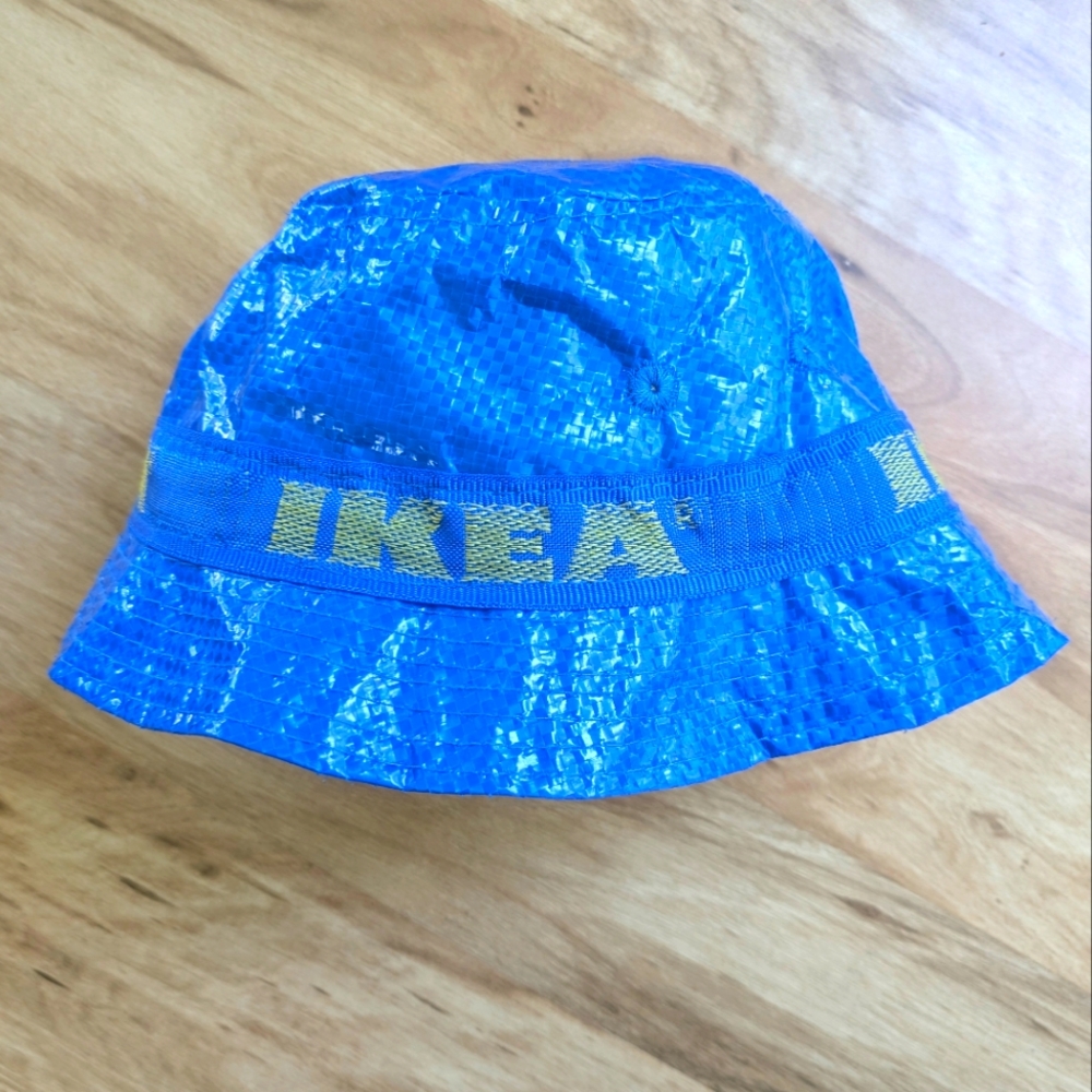 IKEA KNORVA Blue Bag Bucket Hat (One Size)